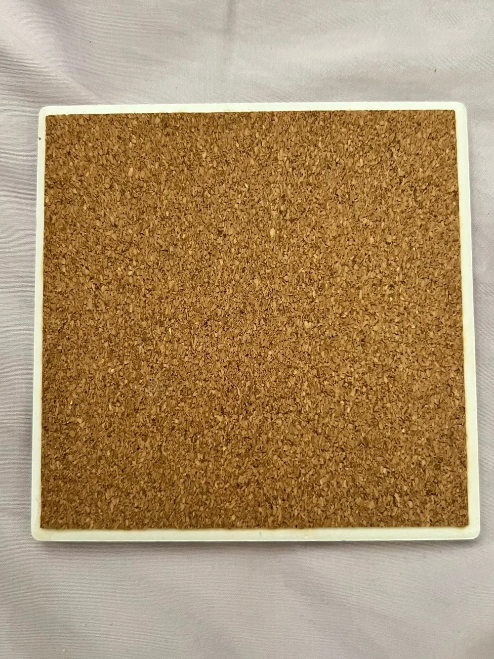 Decorative Ceramic Cork Coaster – Vintage Floral Pattern – Excellent Condition